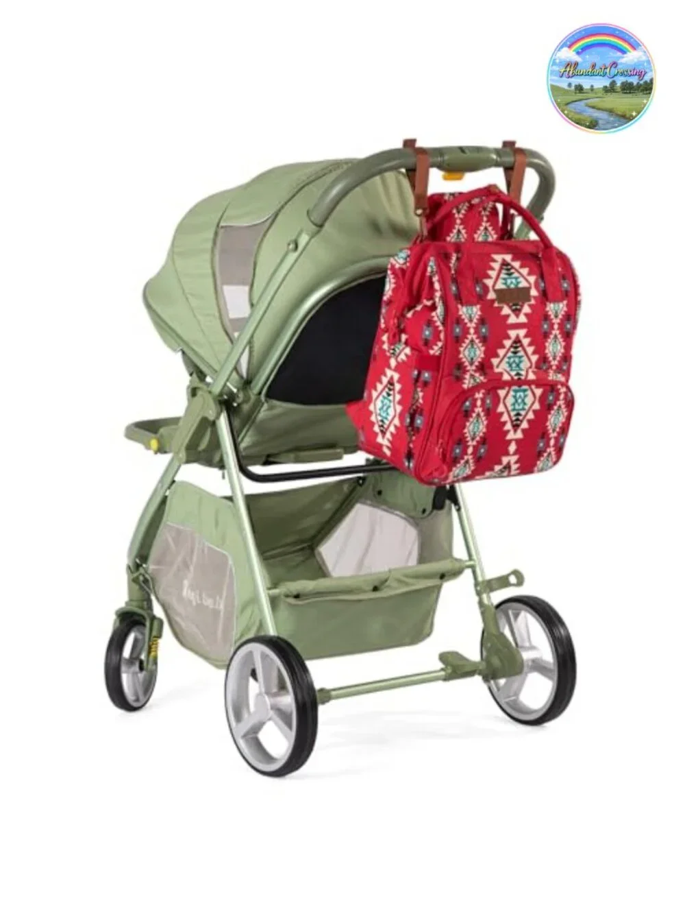 Wrangler Aztec Diaper Bag Backpack Travel Canvas Multi-Function Baby Bags